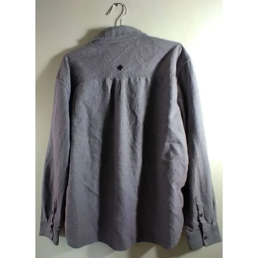 PrAna XL Men's Button Down Collared Shirt Gray - Picture 2 of 7